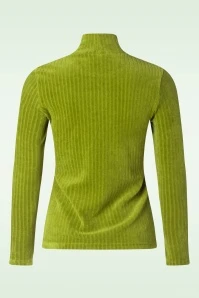 Carmen Turtle Neck Top In Moss - Image 2