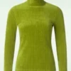 Carmen Turtle Neck Top In Moss