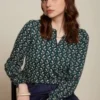 King Louie Maisie Morel Blouse In Dragonfly Green