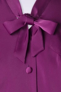 Topvintage Exclusive ~ Belinda Blouse In Purple - Image 3