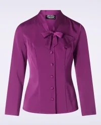 Topvintage Exclusive ~ Belinda Blouse In Purple