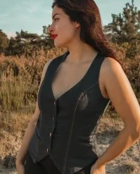 Dianne Waistcoat In Black