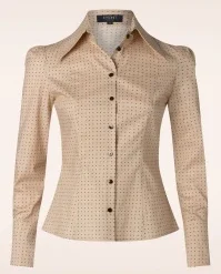 Agnes Blouse In Light Peach