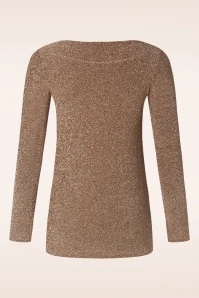 Demy Top In Sparkly Gold - Image 3