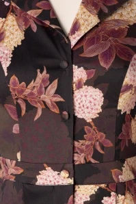 Andrea Flower Jumpsuit In Black - Image 3